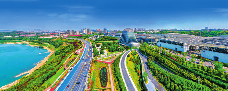 重庆两江新区悦来新城一角(2021 年 3 月摄) 张锦辉摄在新型城镇化