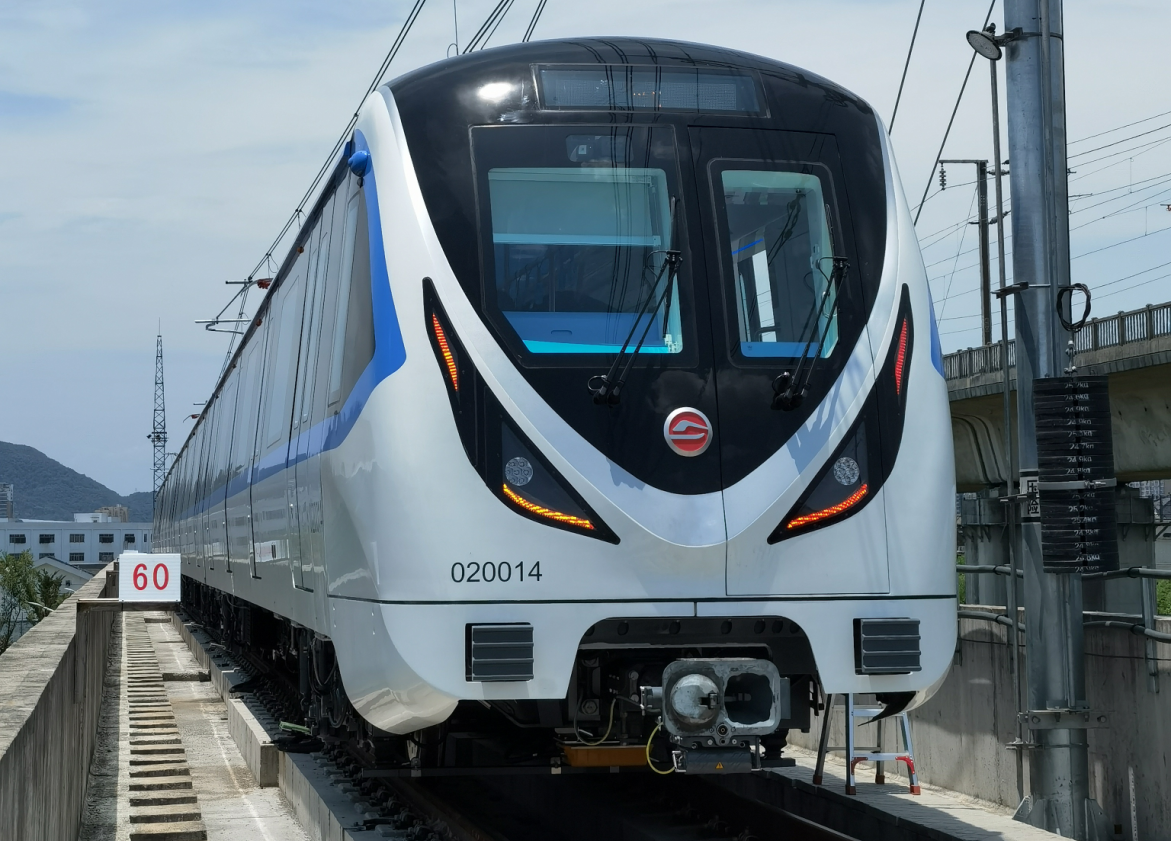 浙江绍兴地铁2号线首列全自动运行车辆正式亮相