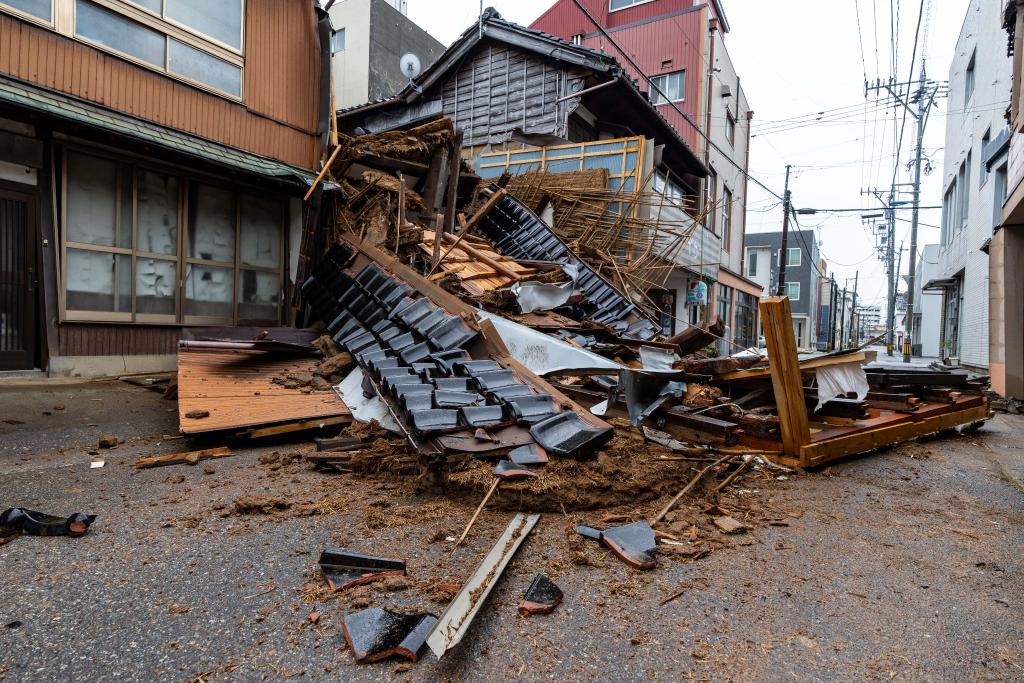 日本仙台地震图片