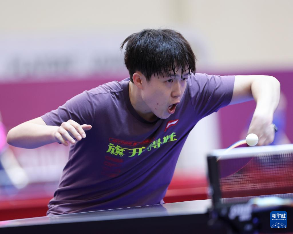 世乒团体赛中国队进行赛前训练