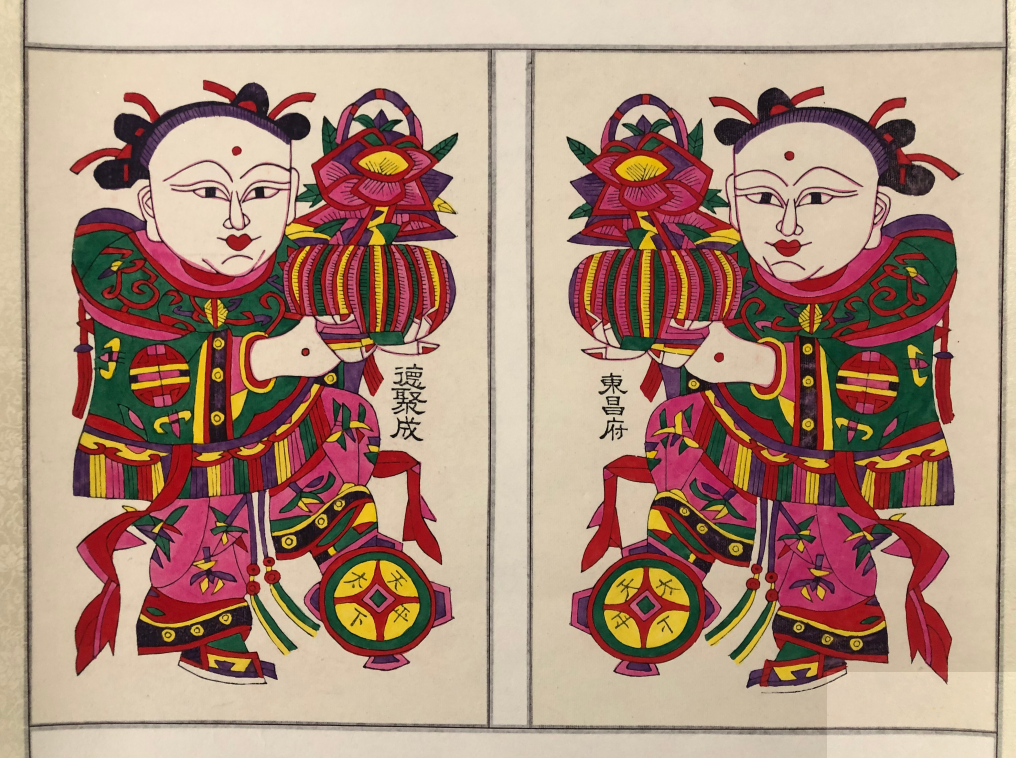 强烈 简洁 流畅02  年画风格咱们东昌府木版年画的风格,是融合多变的